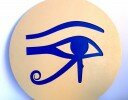 Eye of Horus in a circle 4″ wall decoration