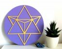 Merkaba in a circle 12″ wall decoraction