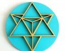 Merkaba in a circle 4″ wall decoraction